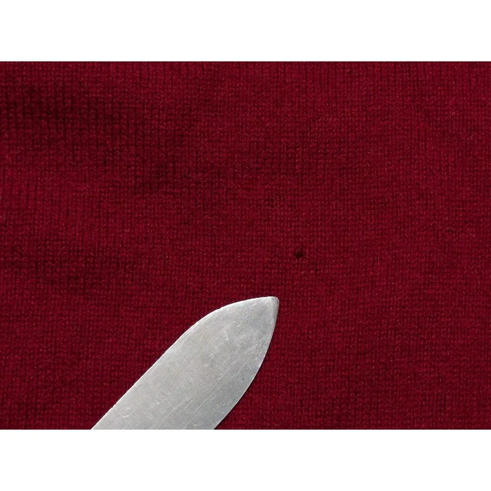 JOS A BANK 100% Cashmere Sweater Men's Small S Crewneck Red ~ Flaws